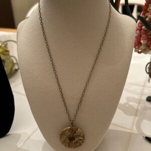 Elegant Tan Pendant Necklace